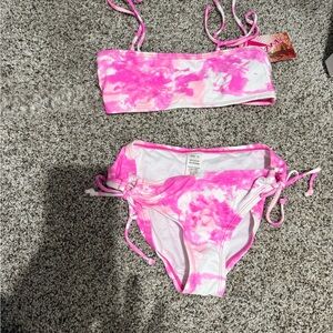 Girl’s Pink Tie-Dye Bikini Set - NWT - Girls Size 12